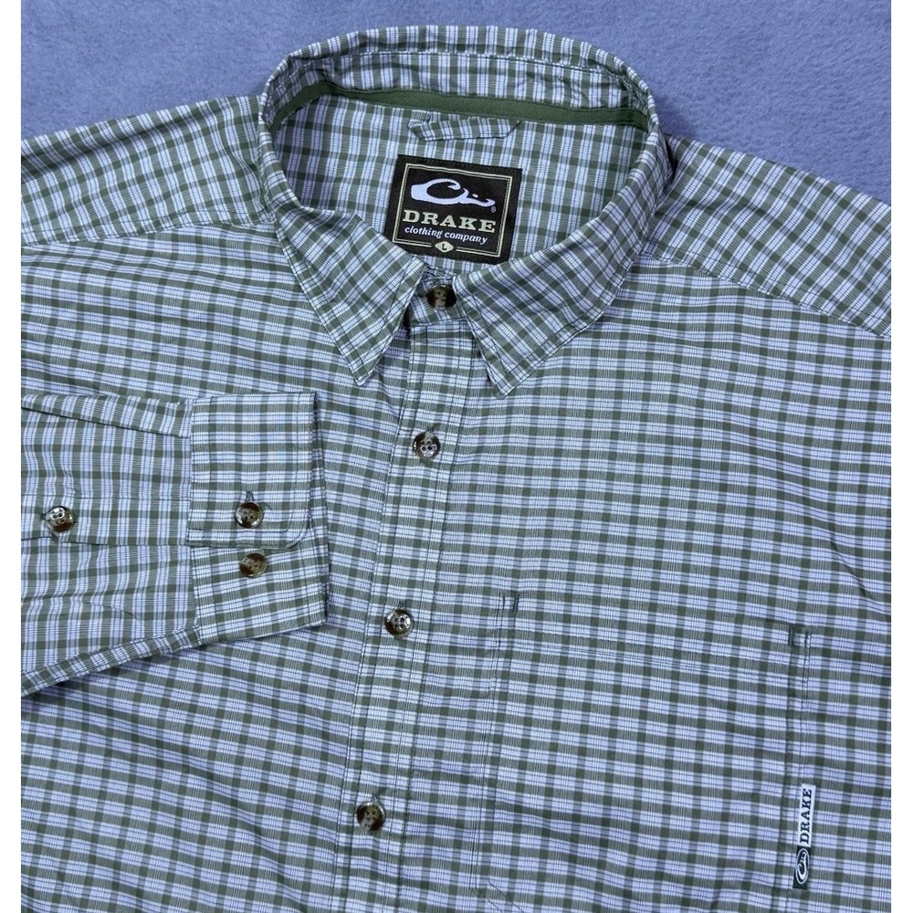 Drake Clothing Company Shirt Mens L Performance Fishing Outdoors Gorpcore